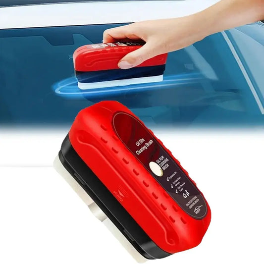 Oil Film Cleaning Brush Glass Cleaning Board Car Windshield Cleaner and Remover Powerful Visual Effect Enhancer | Assorted Colors