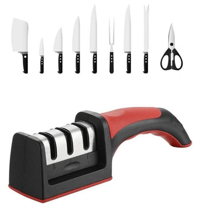 3-in-1 Knife Sharpener | 3-Stage Blade Restorer