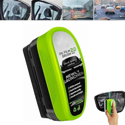 Oil Film Cleaning Brush Glass Cleaning Board Car Windshield Cleaner and Remover Powerful Visual Effect Enhancer | Assorted Colors