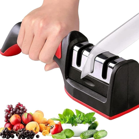3-in-1 Knife Sharpener | 3-Stage Blade Restorer