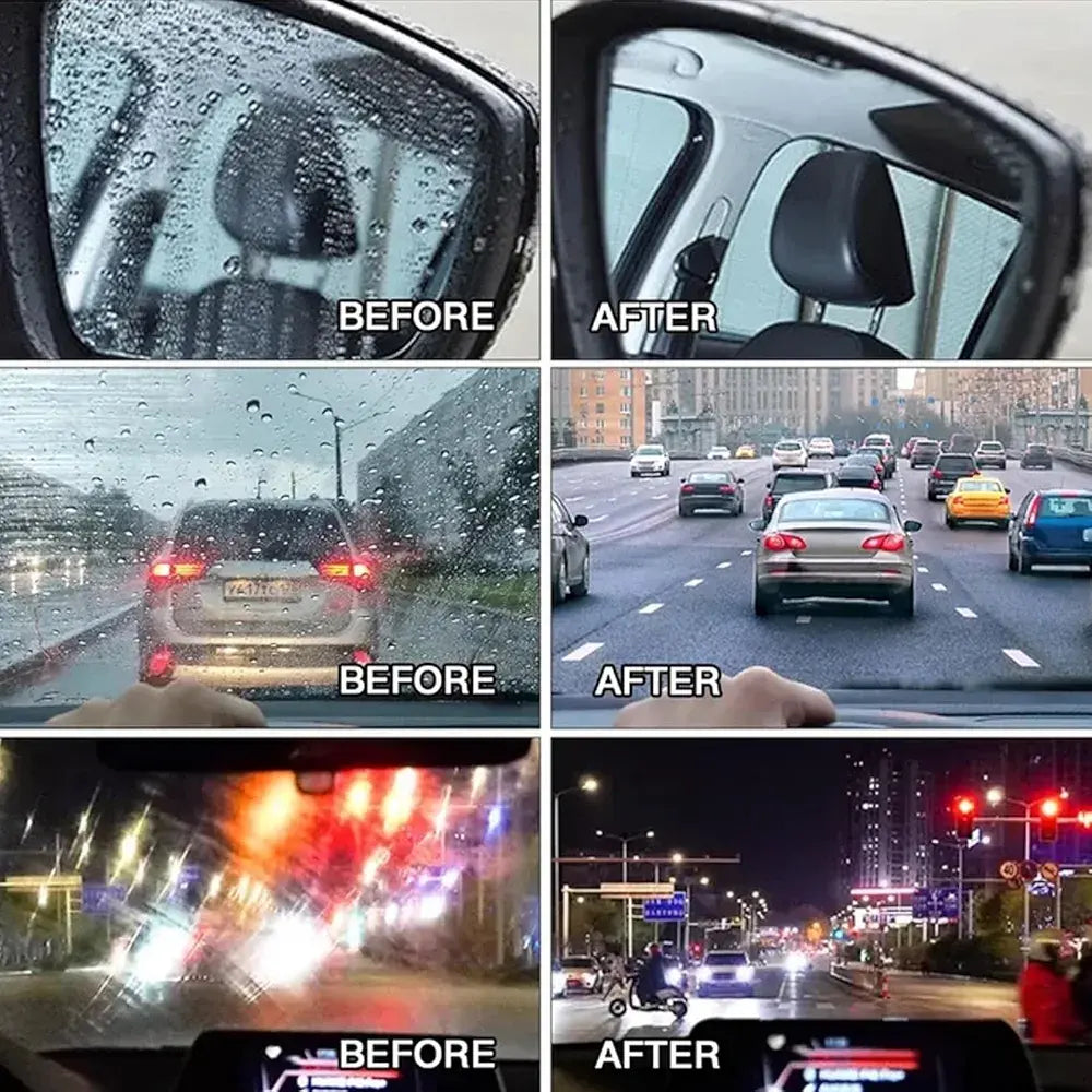 Oil Film Cleaning Brush Glass Cleaning Board Car Windshield Cleaner and Remover Powerful Visual Effect Enhancer | Assorted Colors