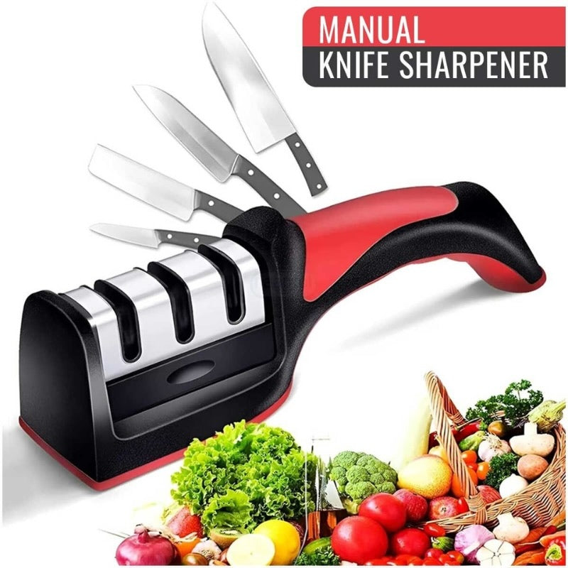 3-in-1 Knife Sharpener | 3-Stage Blade Restorer