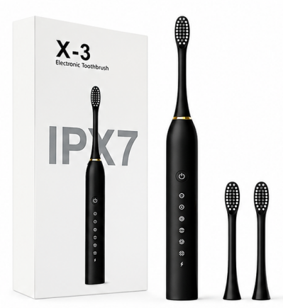 X3 Sonic Electric Toothbrush Rechargeable | USB Fast Charging Toothbrush with 5 Modes Deep Cleaning Whitening & Gum Care