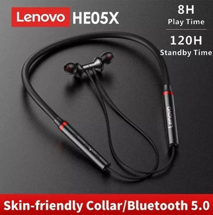 HE05X Wireless Bluetooth Neckband Earphones with Mic | Magnetic Sports Headset