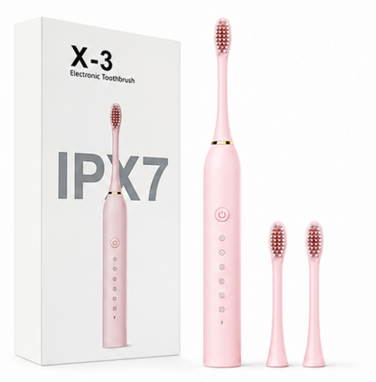 X3 Sonic Electric Toothbrush Rechargeable | USB Fast Charging Toothbrush with 5 Modes Deep Cleaning Whitening & Gum Care