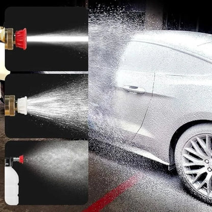 Cordless High-Pressure Car Wash Spray Gun with Foam Bottle | Portable Rechargeable Washer