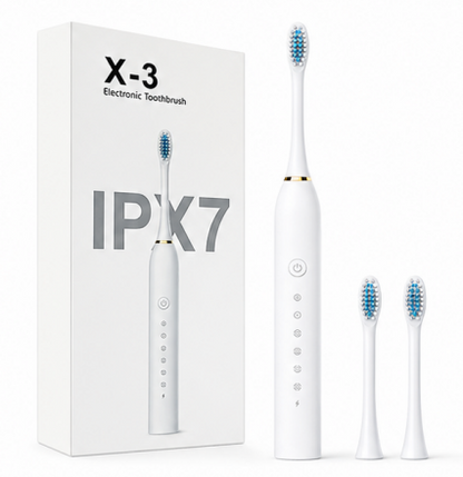 X3 Sonic Electric Toothbrush Rechargeable | USB Fast Charging Toothbrush with 5 Modes Deep Cleaning Whitening & Gum Care