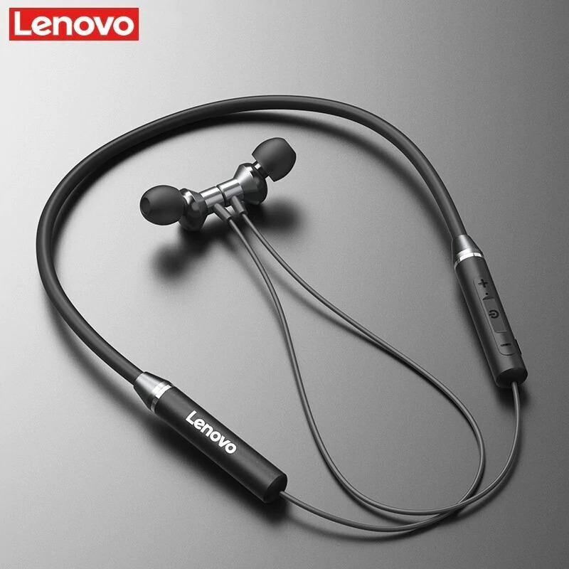 Lenovo HE05 Wireless Neckband Bluetooth Earphones | Sports Handsfree with Mic