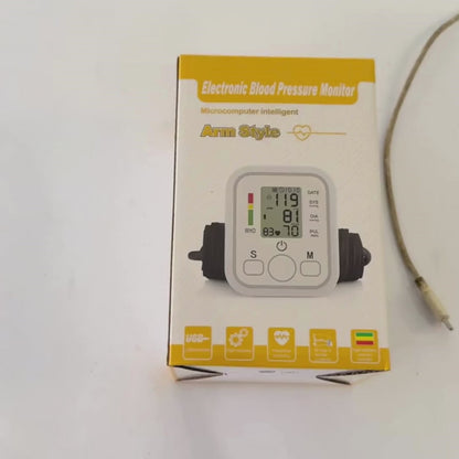 Digital Blood Pressure Monitor | Upper Arm Automatic BP Machine with Large LCD Display, Memory Storage & Voice Function